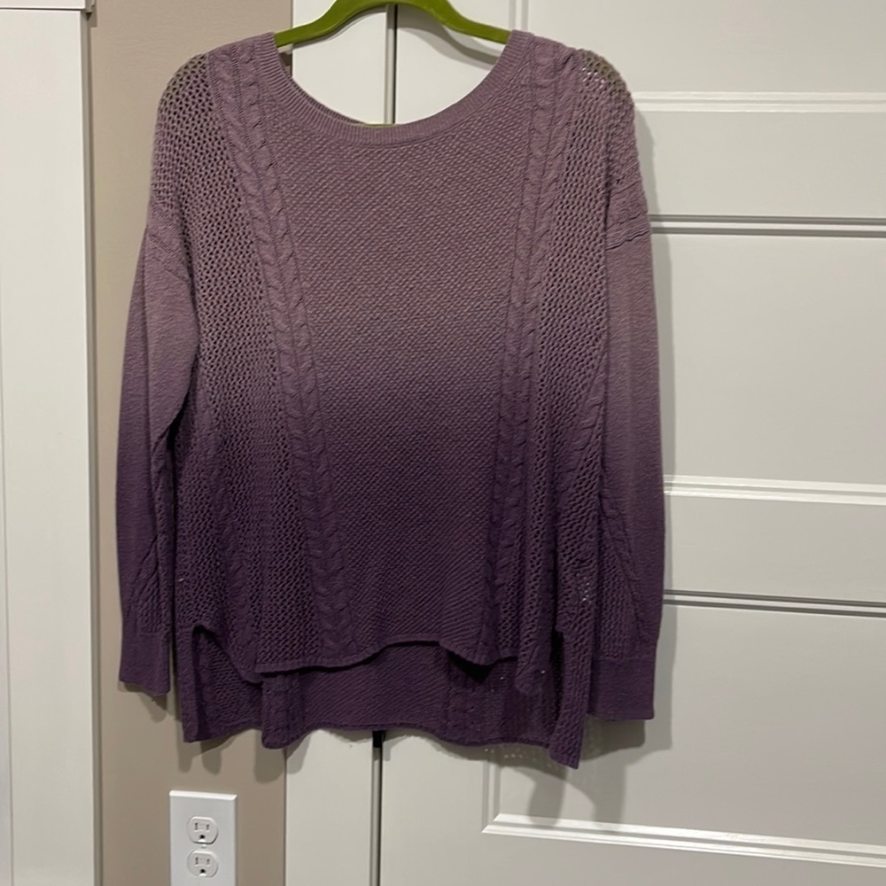 American Eagle Outfitters Purple Ombré Sweater